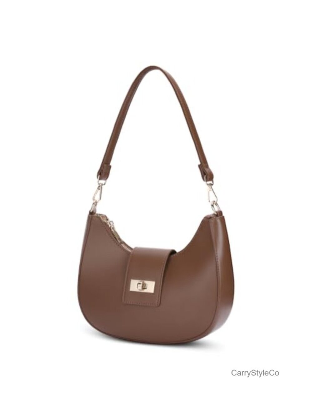 PU Leather Hobo Crossbody Bag Small Shoulder Purse Adjustable Strap